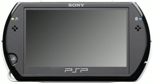 PSP Go - Vista frontal